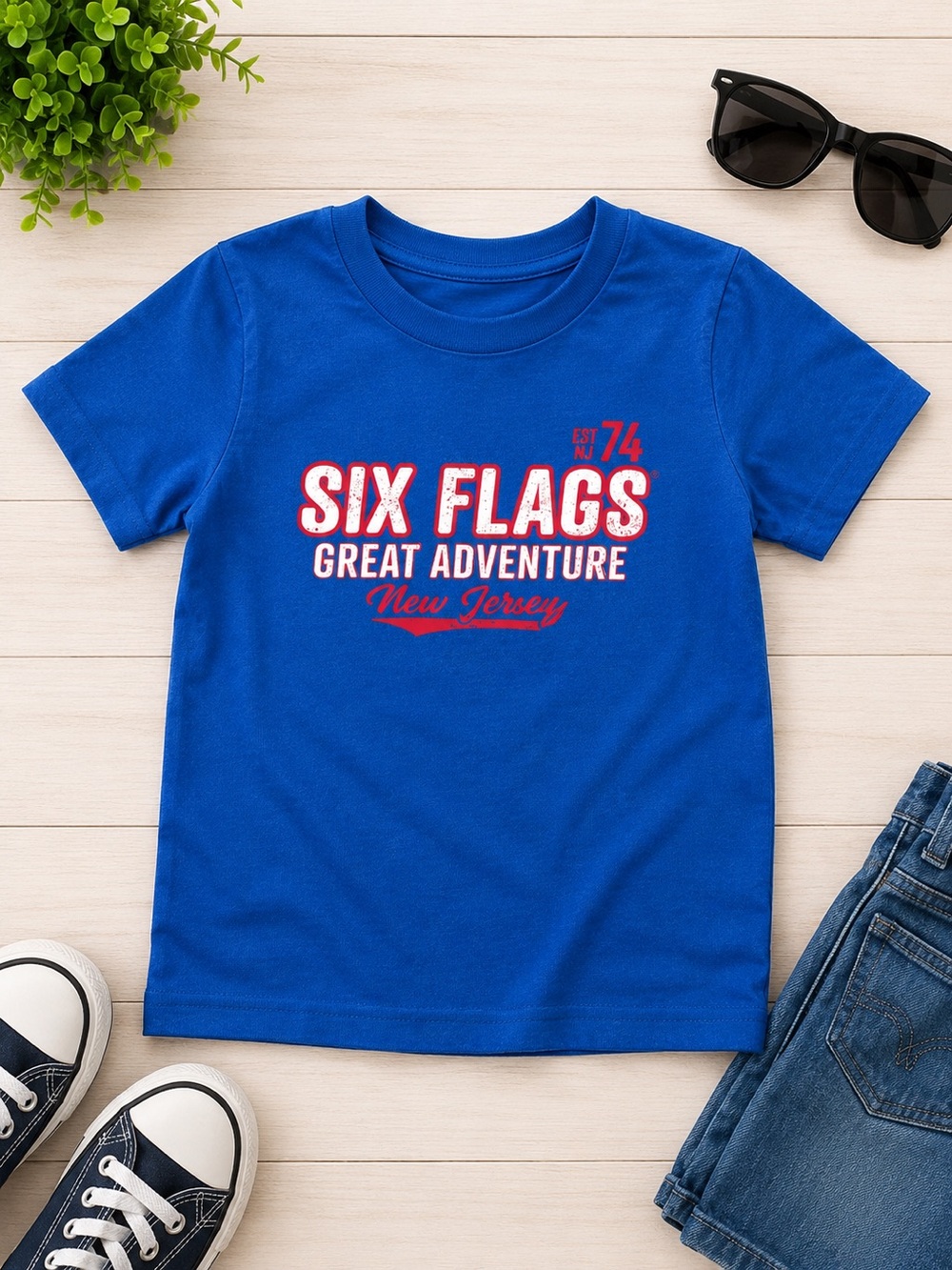 Kids' Royal Blue Graphic Tee
